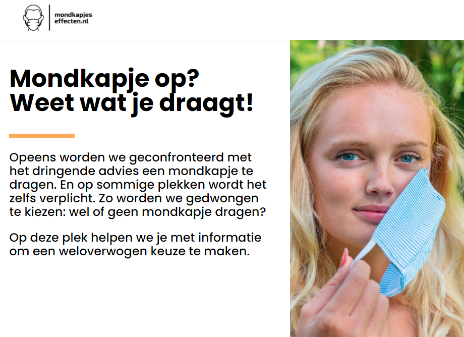 De effecten van het dragen van een mondkapje